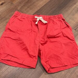 Red Drawstring Shorts
